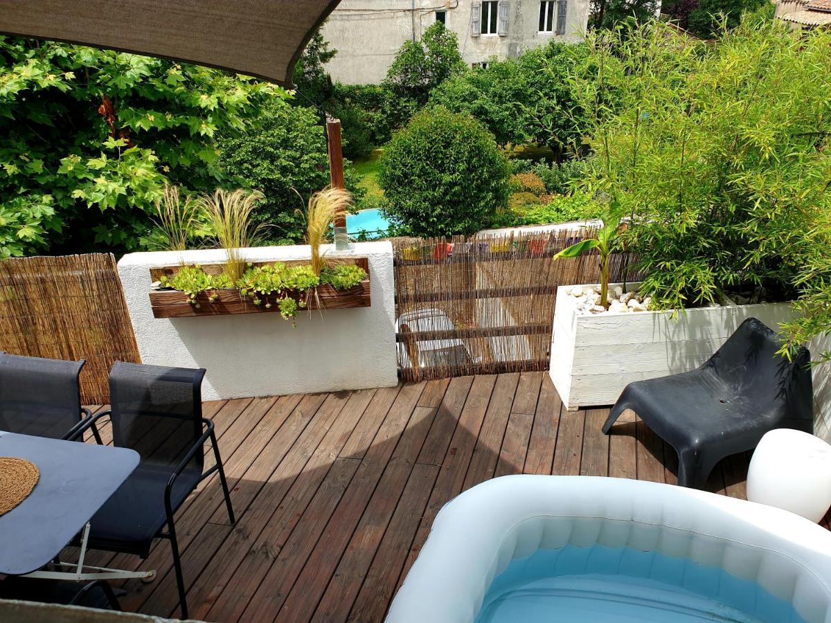 Duplex Avec Spa Et Terrasse En Plein Centre Du Village Saint-Jean-du-Gard Eksteriør billede